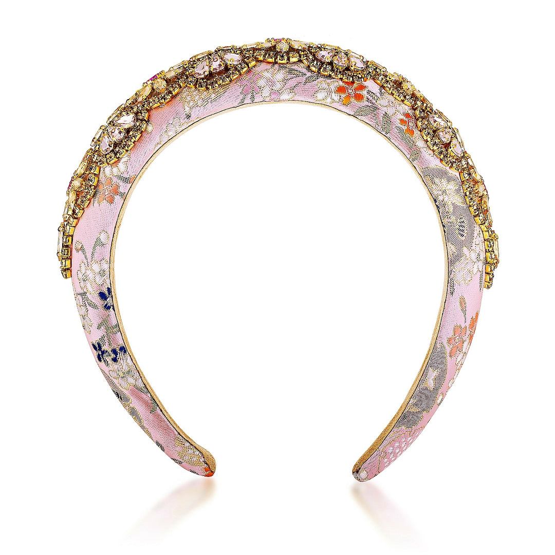 Zara Light Pink Crystal Headband