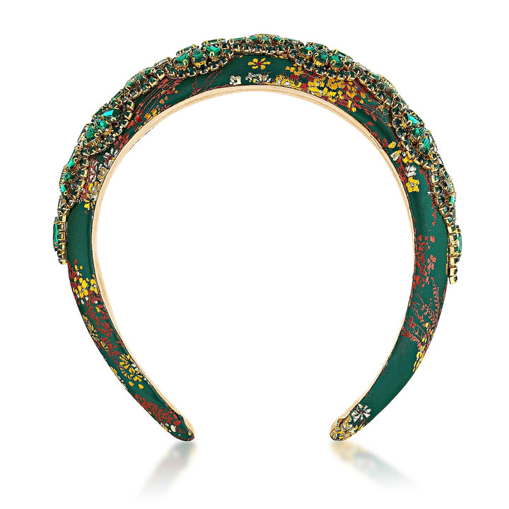 Zara Green Crystal Crystal Headband